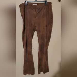 Cato Brown Flare Stretch Pants Size 18W